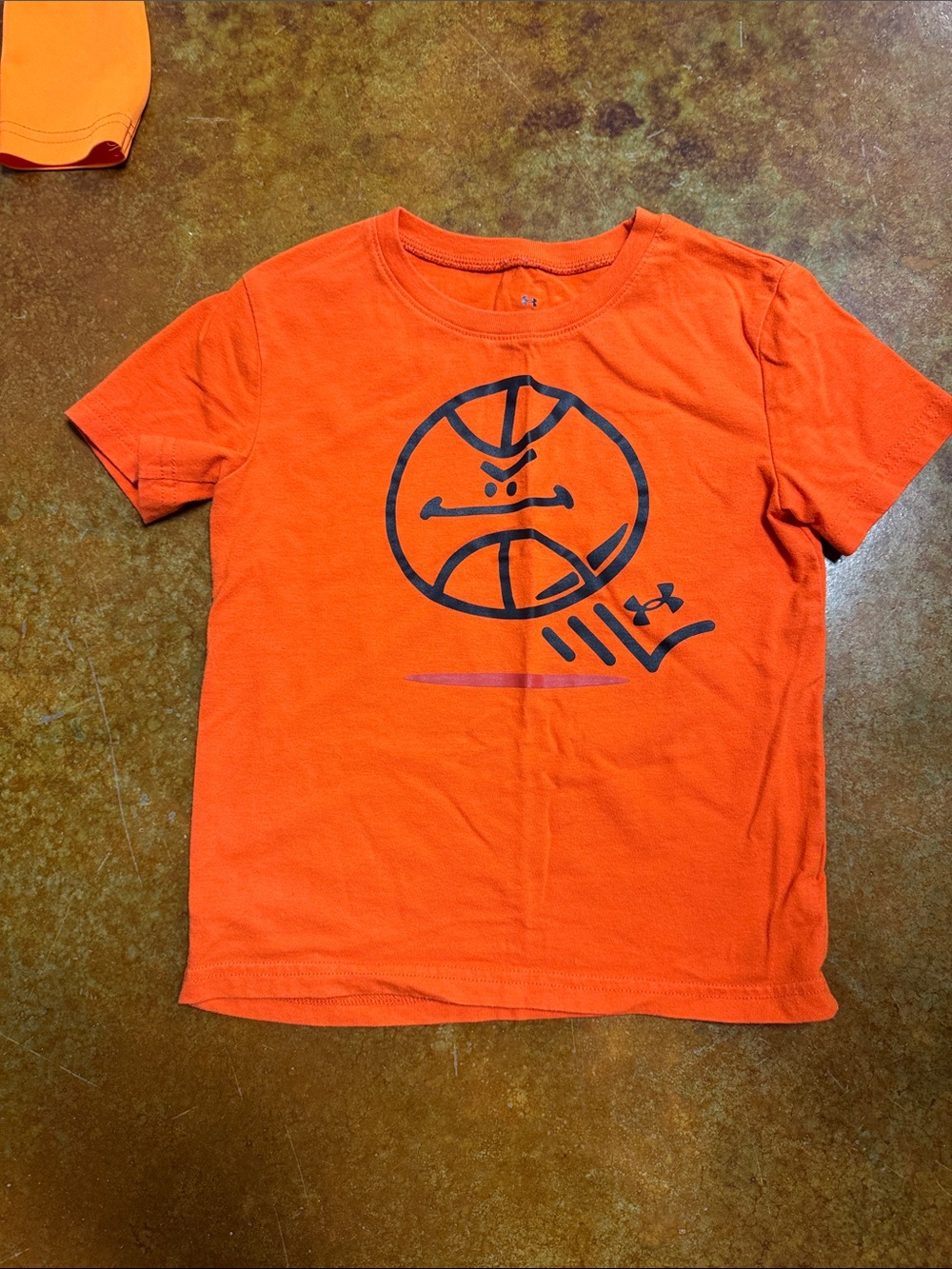 Under Armour Orange Boys' Basketball Graphic Tee